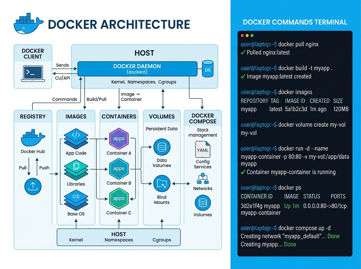 Complete Guide to Docker for Beginners: From Installation to Deployment