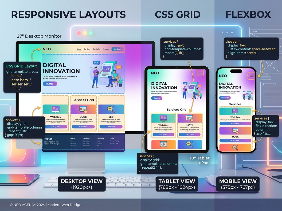 Building Responsive Websites with CSS Grid and Flexbox: A Practical Tutorial