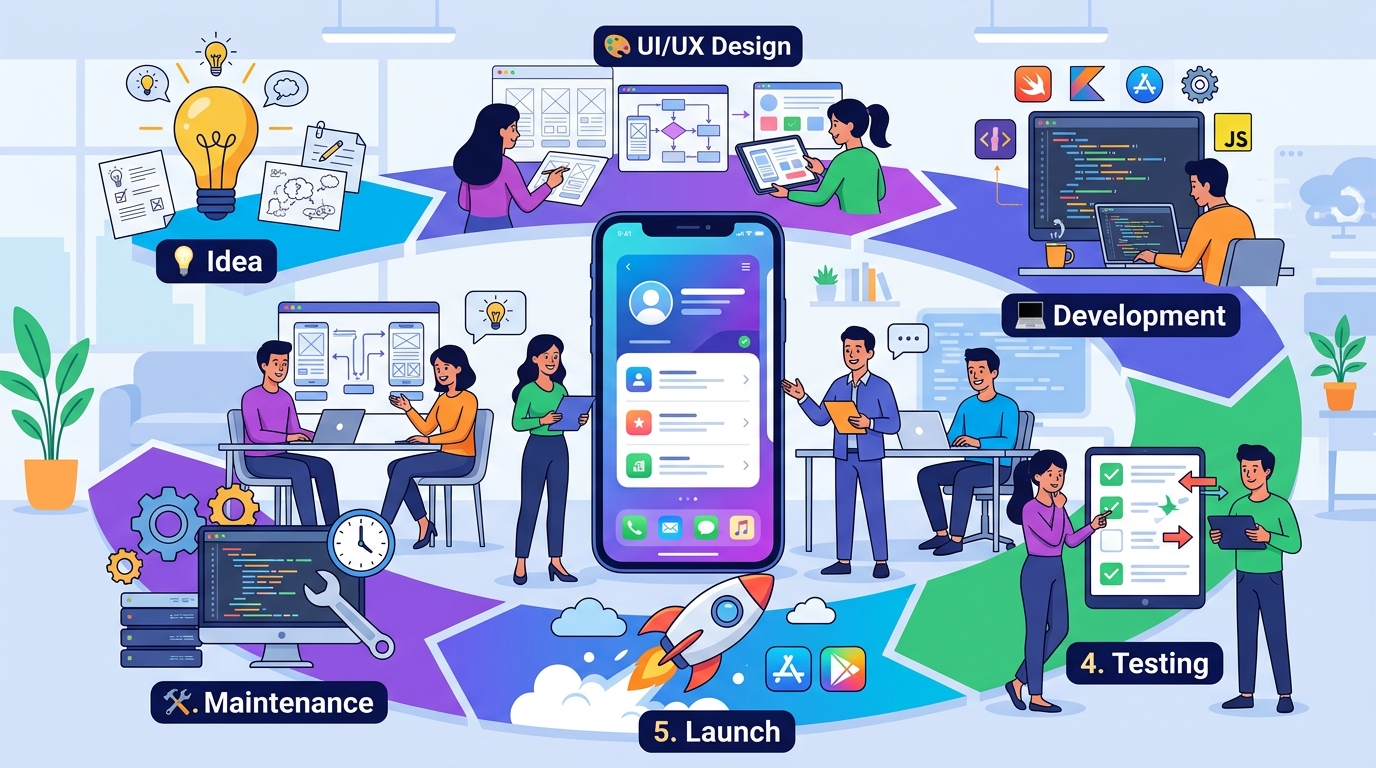 What Happens During Mobile App Development? A Complete Step-by-Step Guide