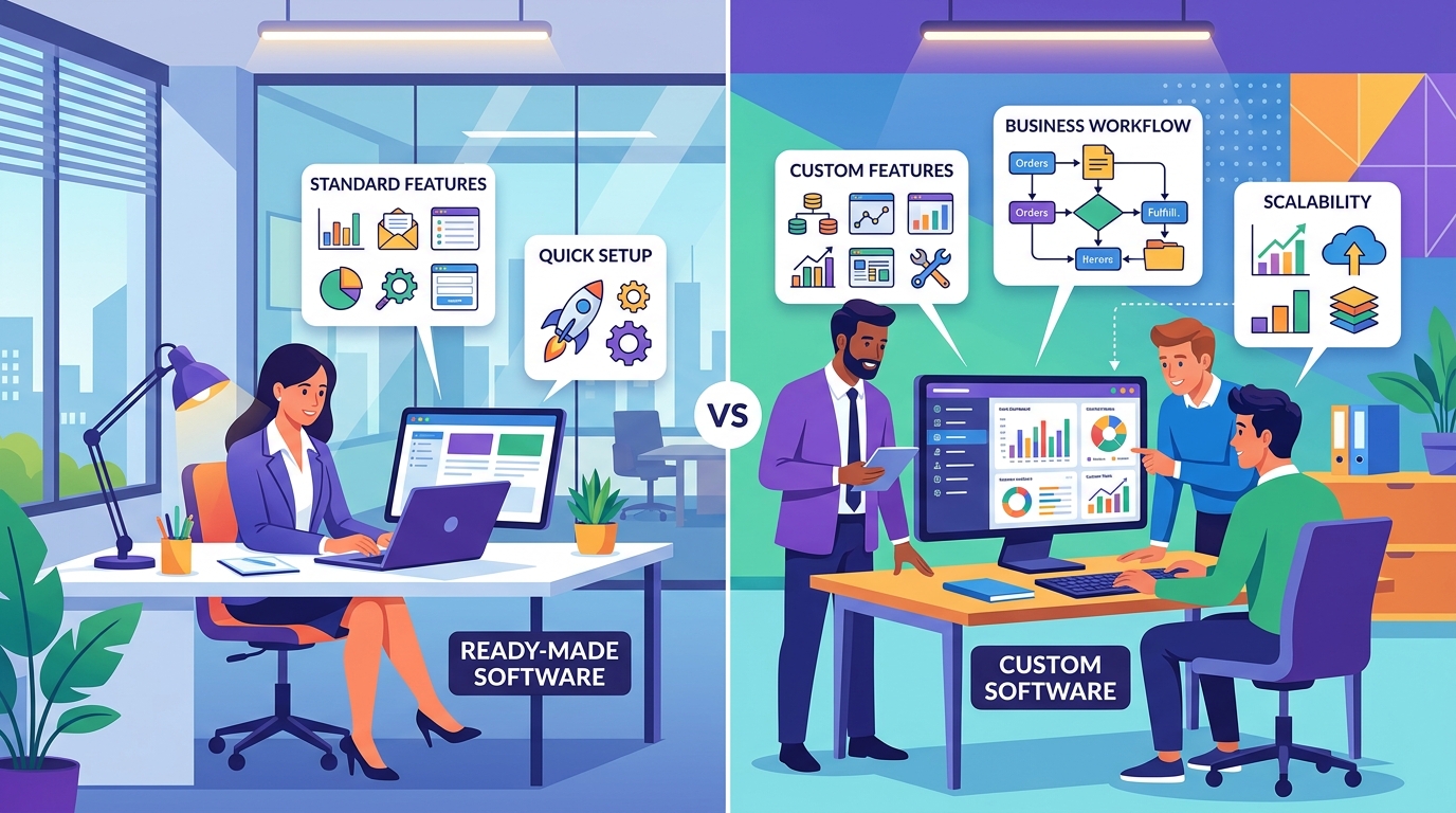 Custom Software vs Ready-Made Software: Which Is Right for Your Business?
