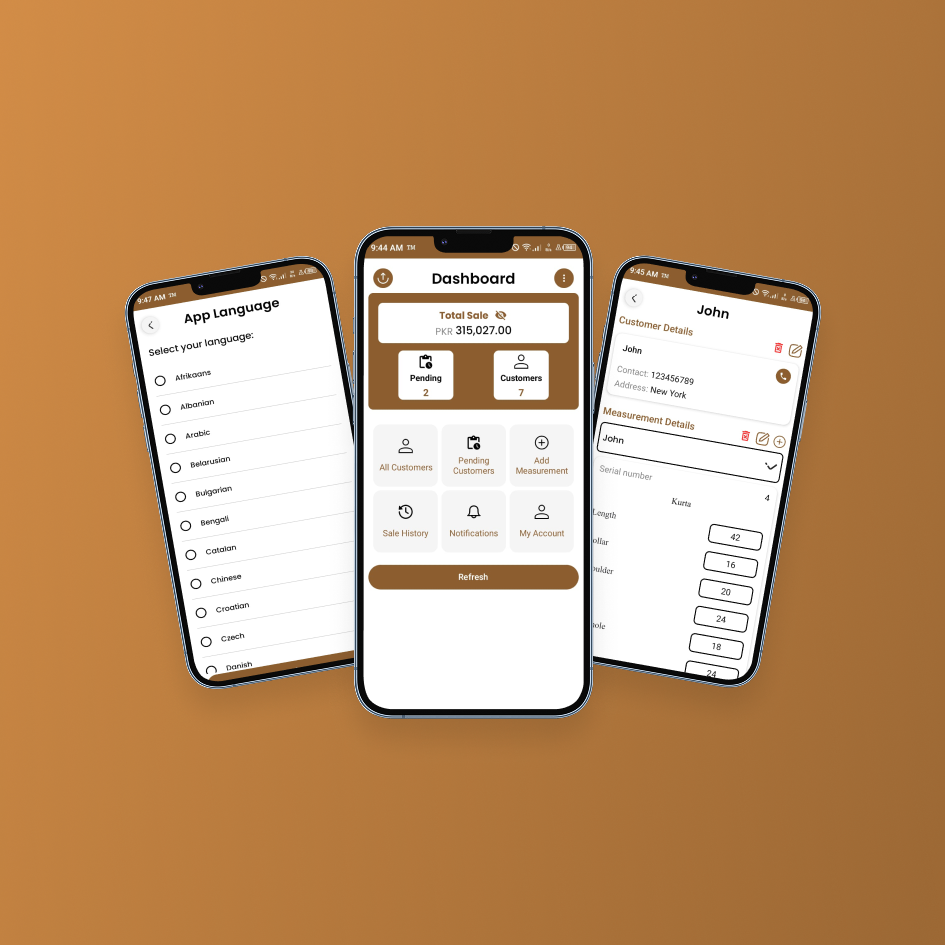 TailorMaster – Mobile App for Tailoring Business Management